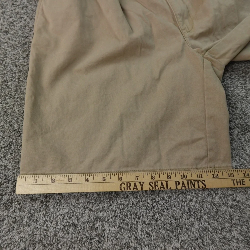 NEW Polo Ralph Lauren Shorts Mens 35 Brown Beige Tan Chino Golf Preppy Pleated